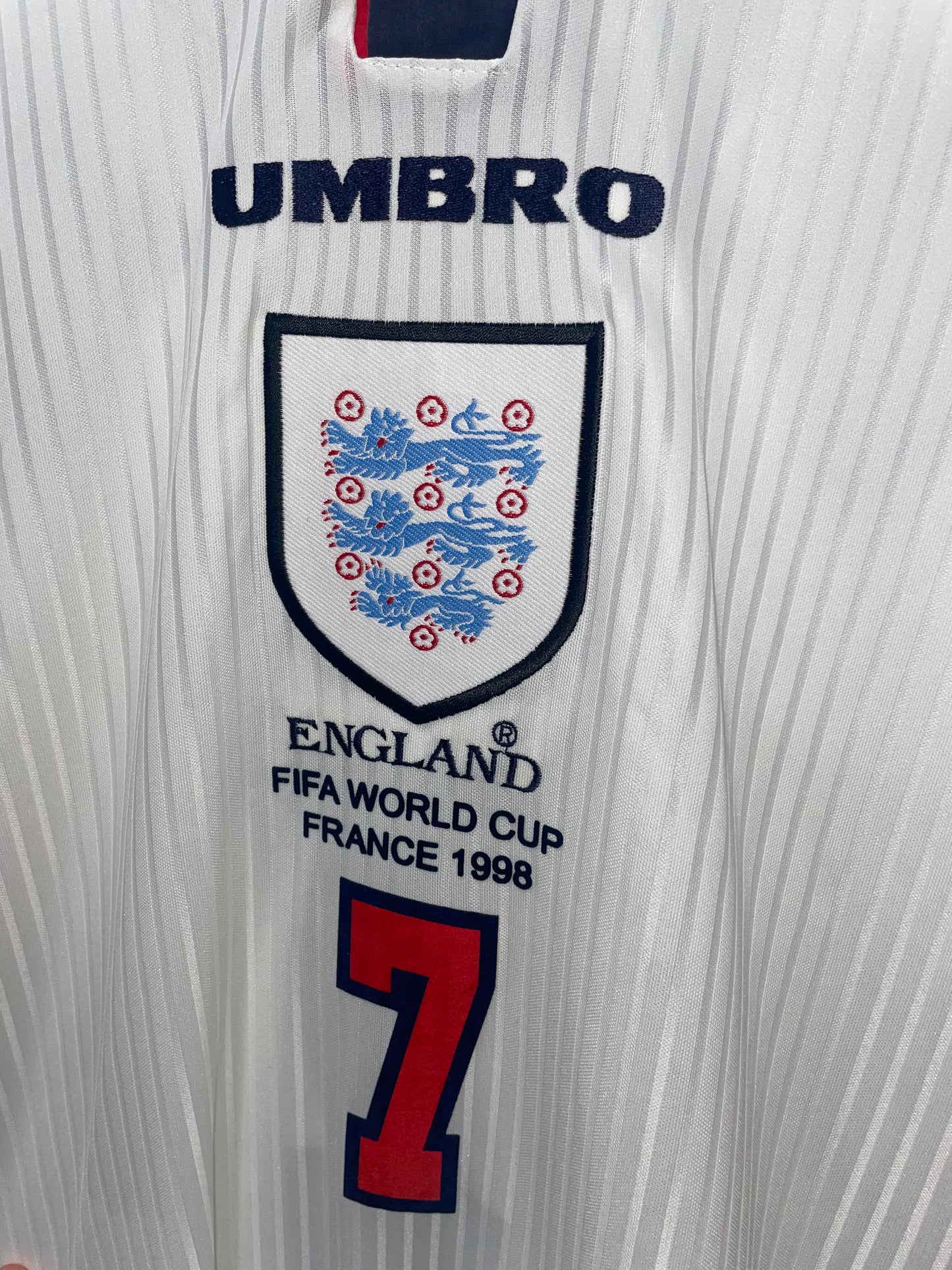 ENGLAND 1998 HOME BECKHAM XL