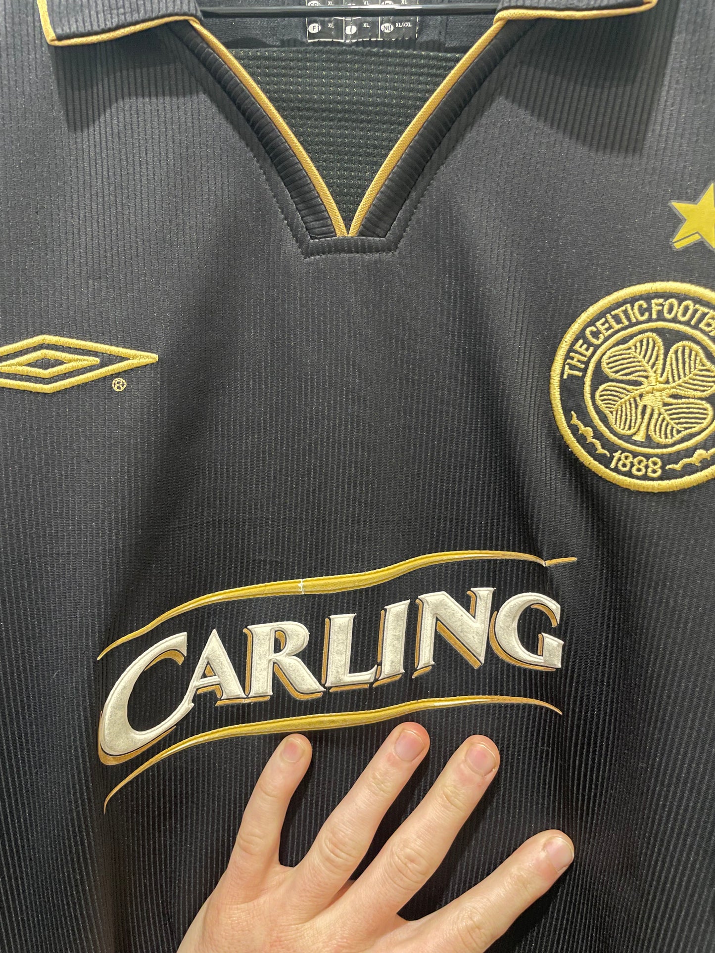 CELTIC 2003 AWAY LARSSON XL
