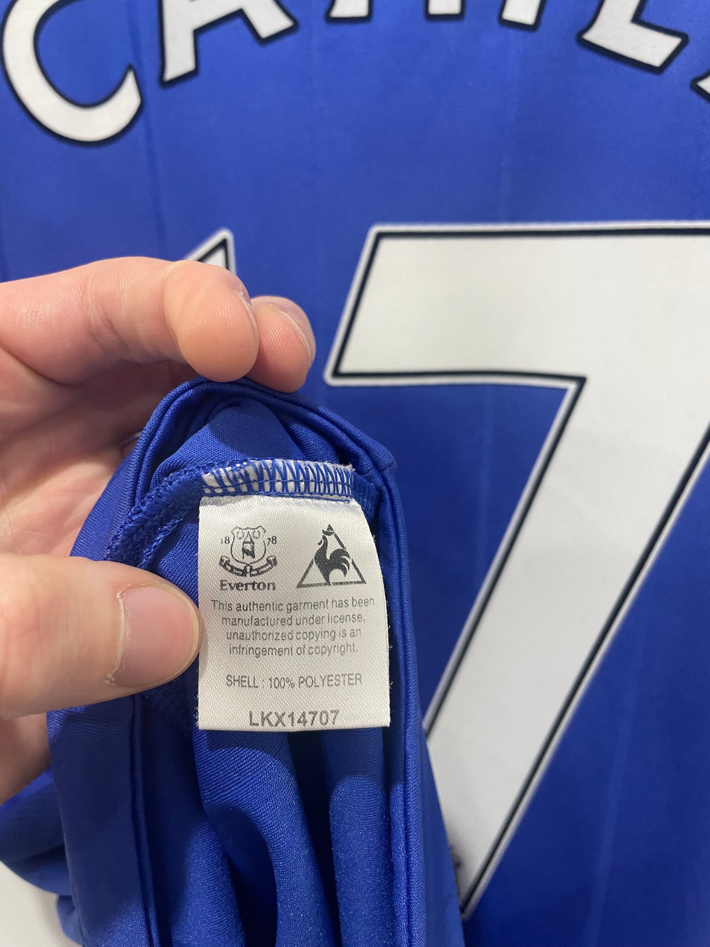 EVERTON 2009 HOME CAHILL L