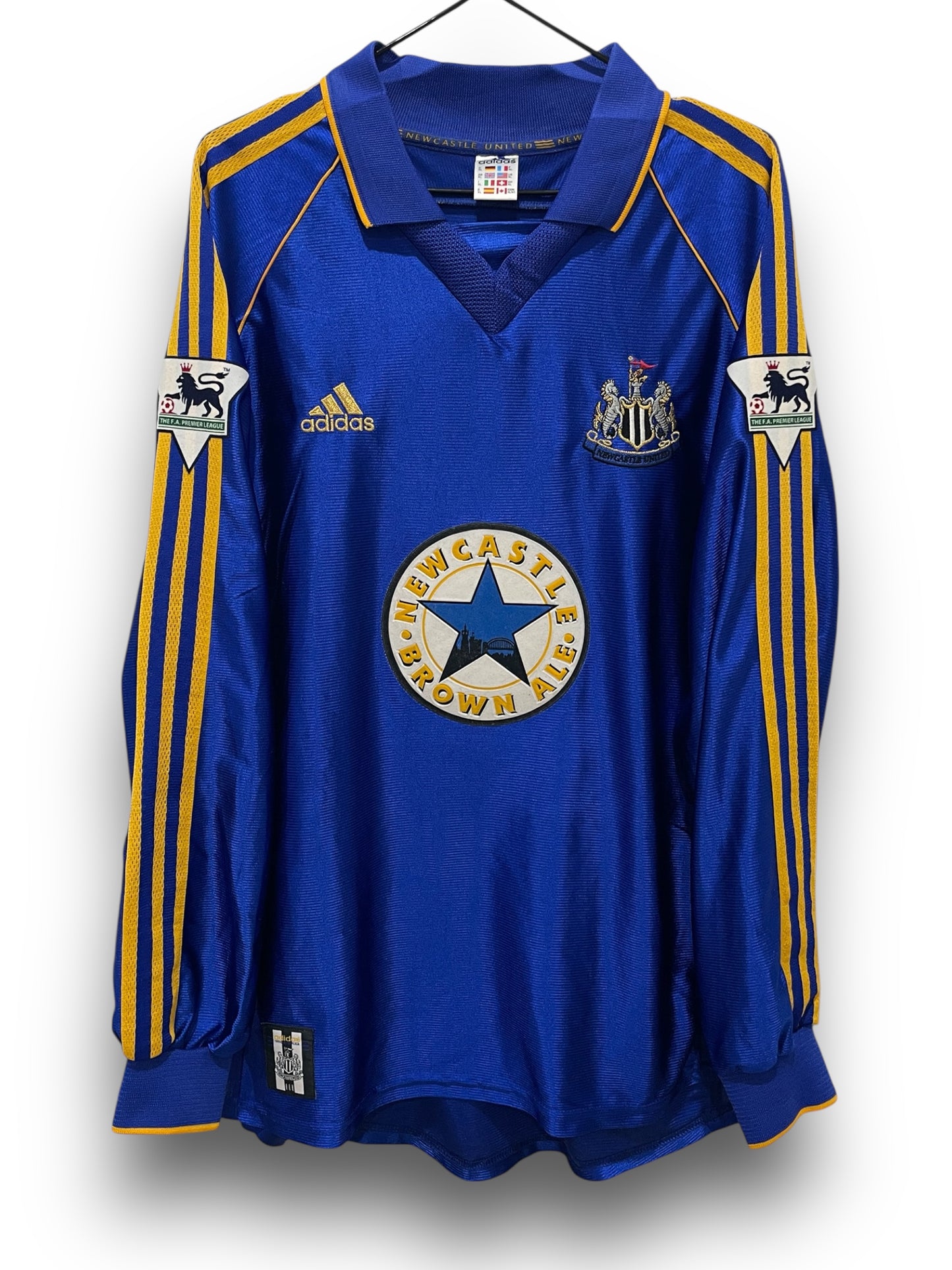 NEWCASTLE UNITED 1998 AWAY LS SOLANO XL