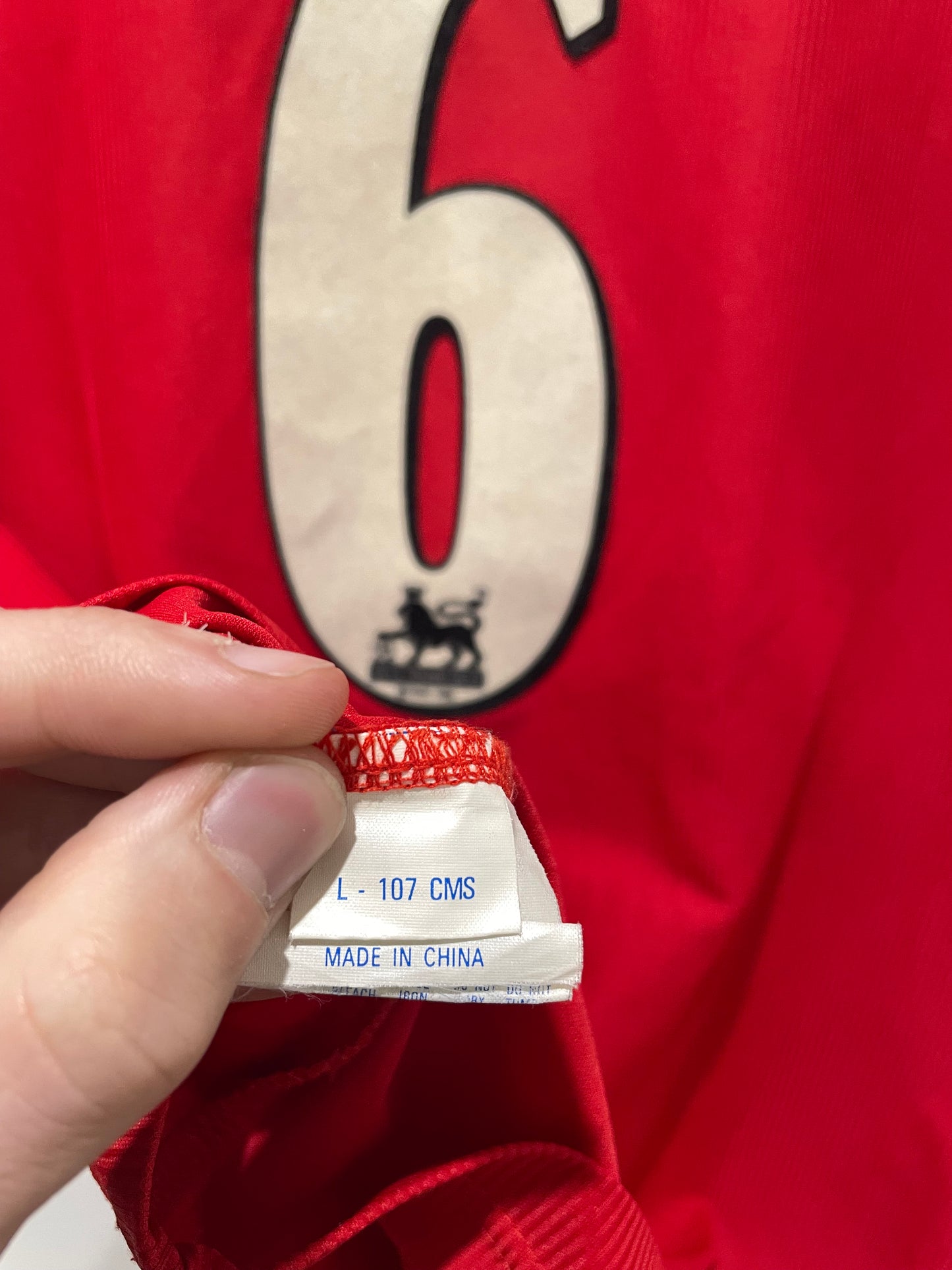 MANCHESTER UNITED 1998 HOME STAM L