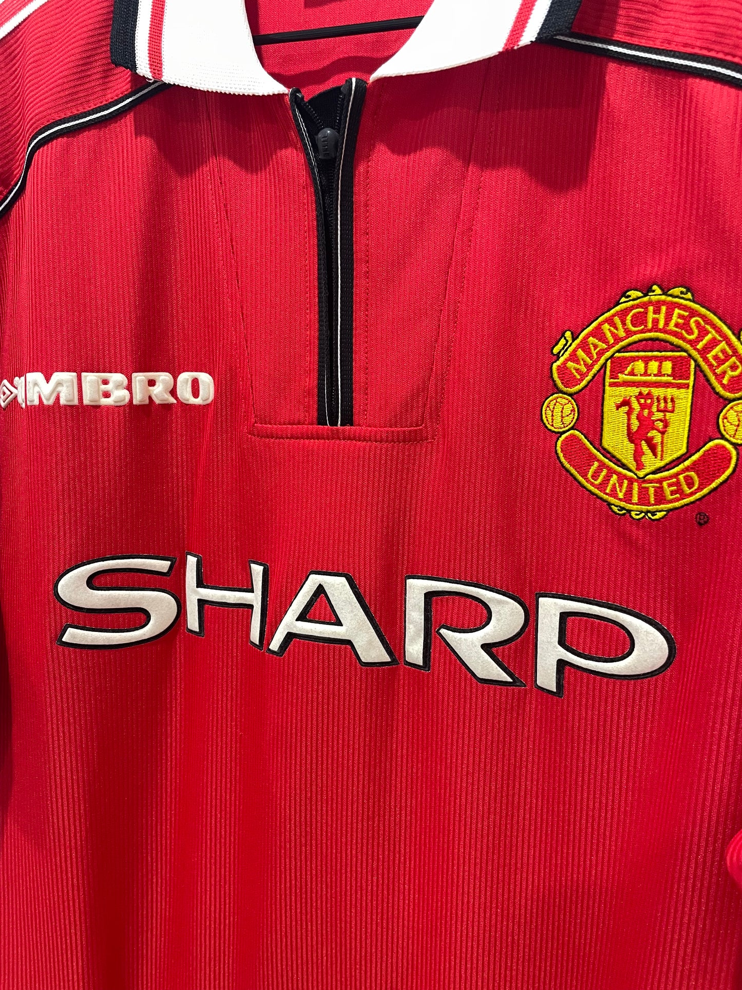 MANCHESTER UNITED 1998 HOME STAM L
