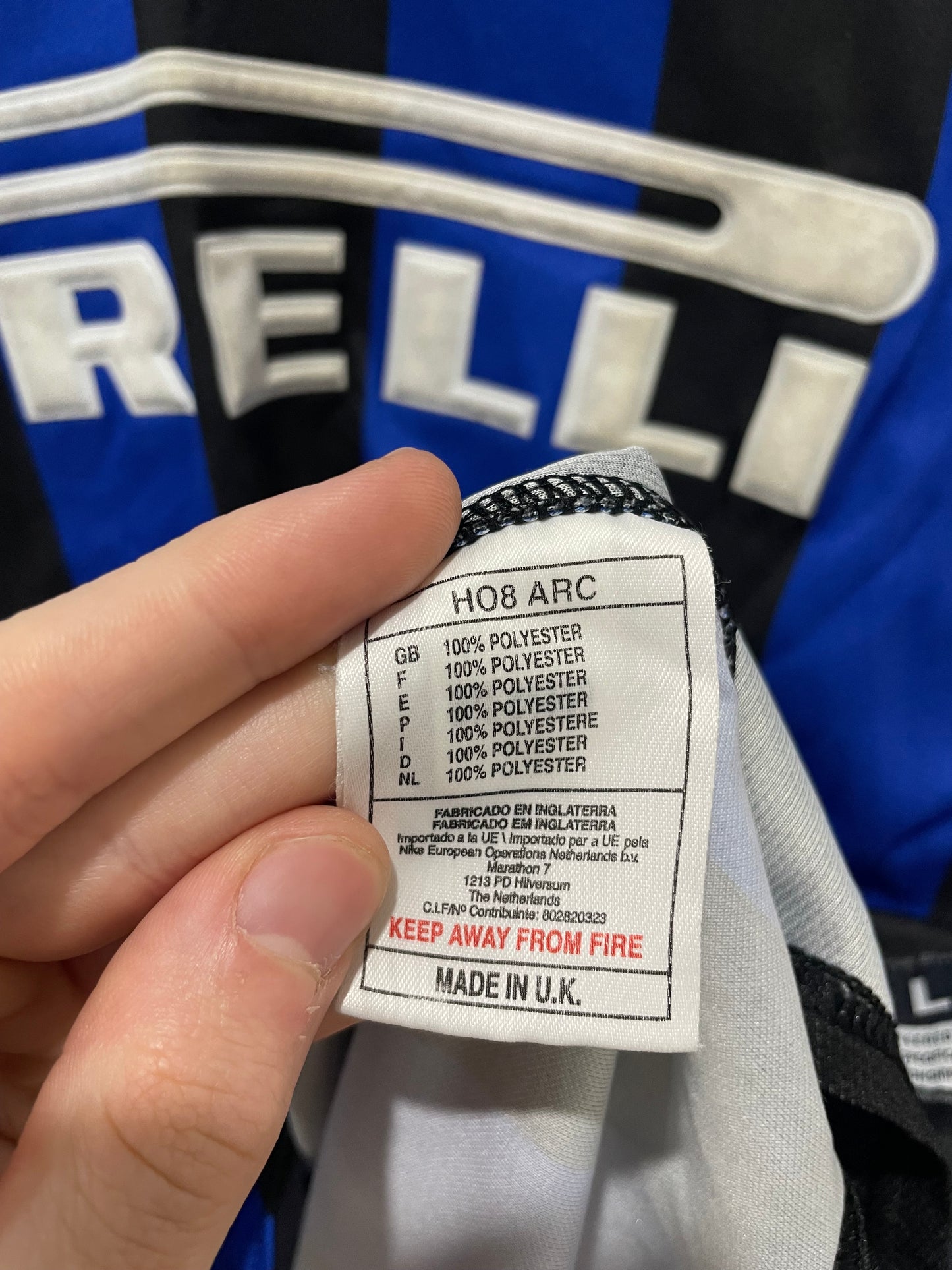 INTER MILAN 1998 HOME BAGGIO L