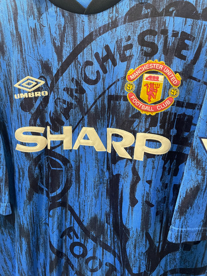MANCHESTER UNITED 1992 AWAY CANTONA XL