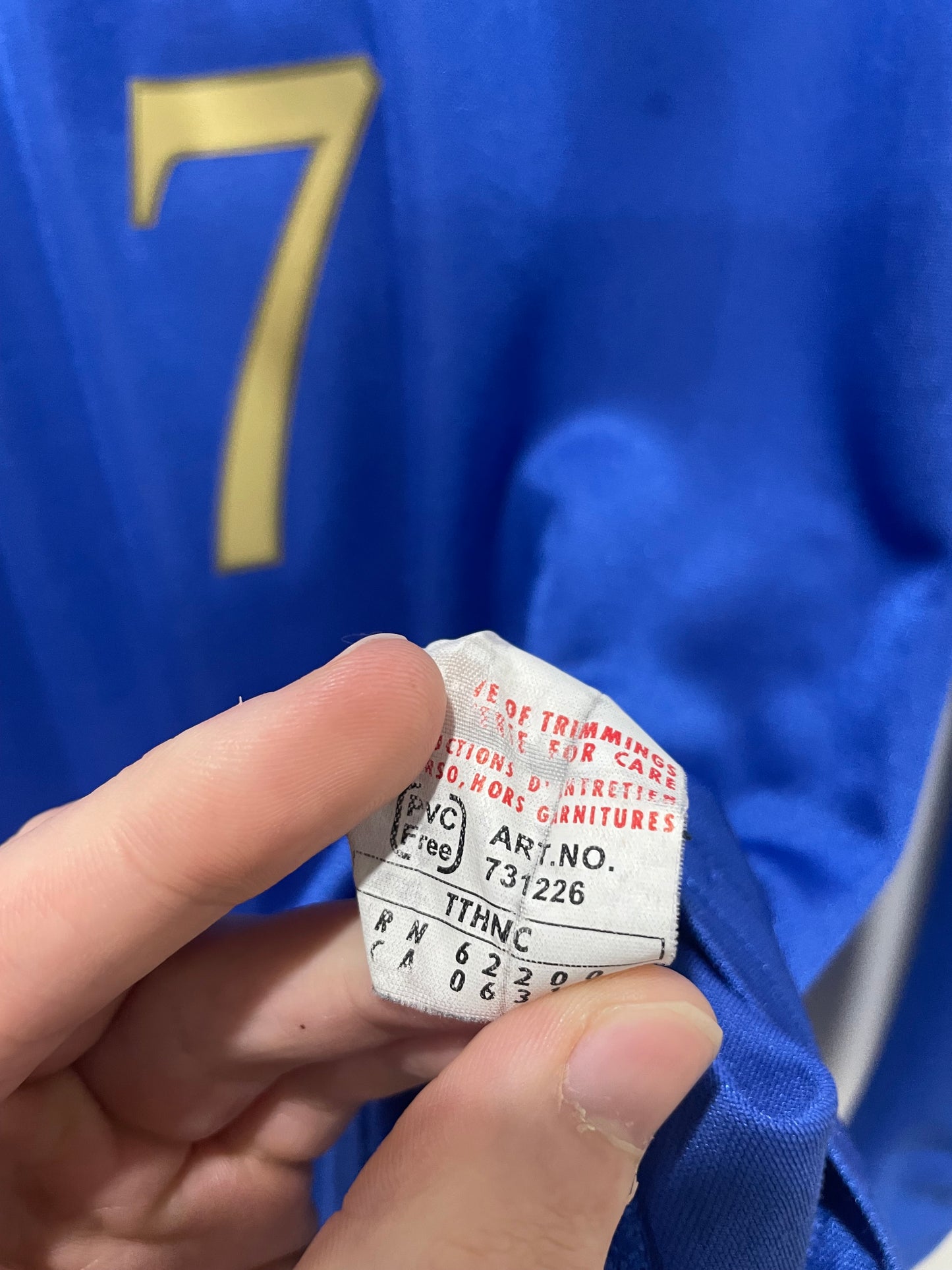 ITALY 2004 HOME LS DEL PIERO S