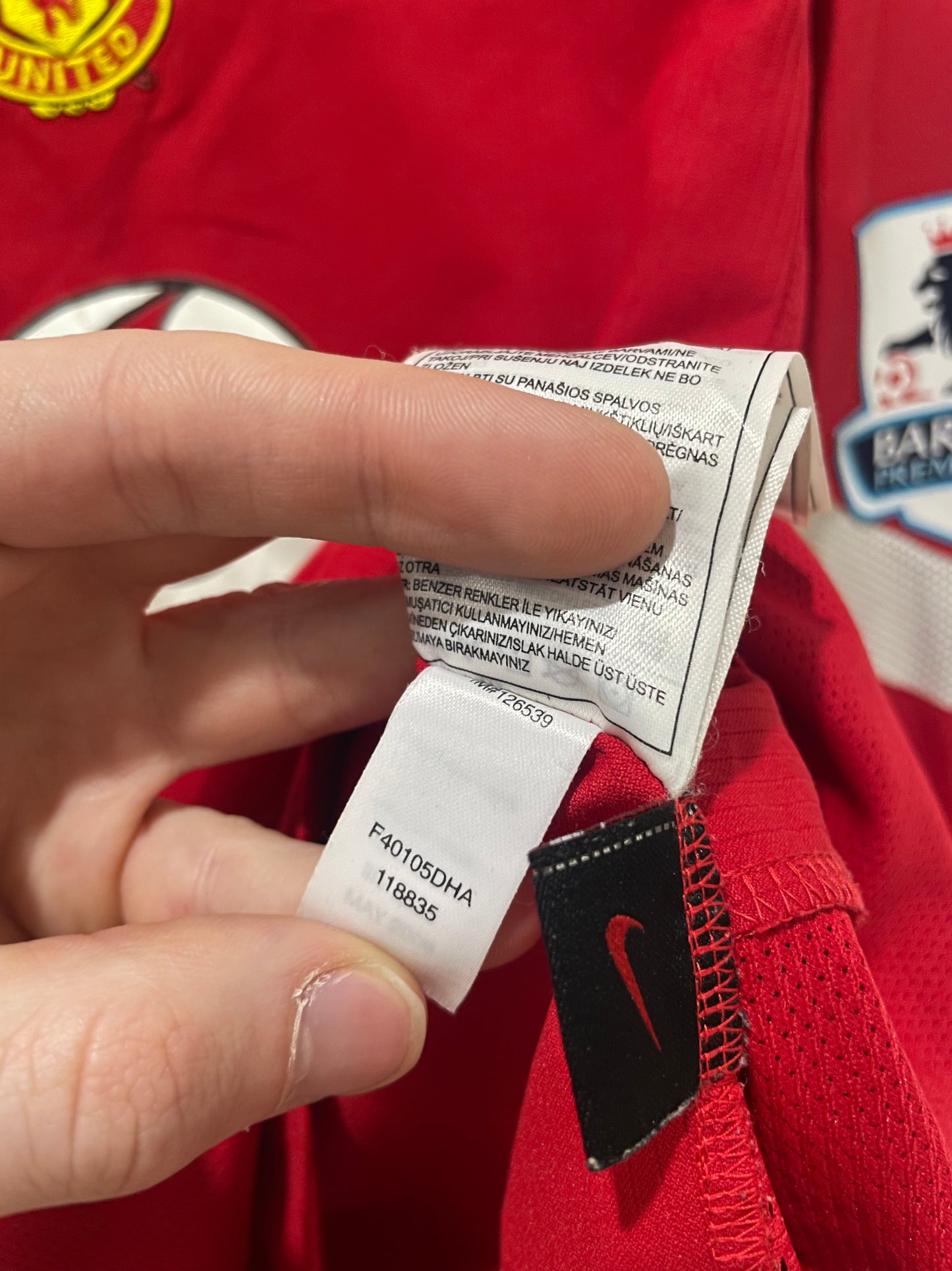 MANCHESTER UNITED 2004 HOME LS RONALDO L