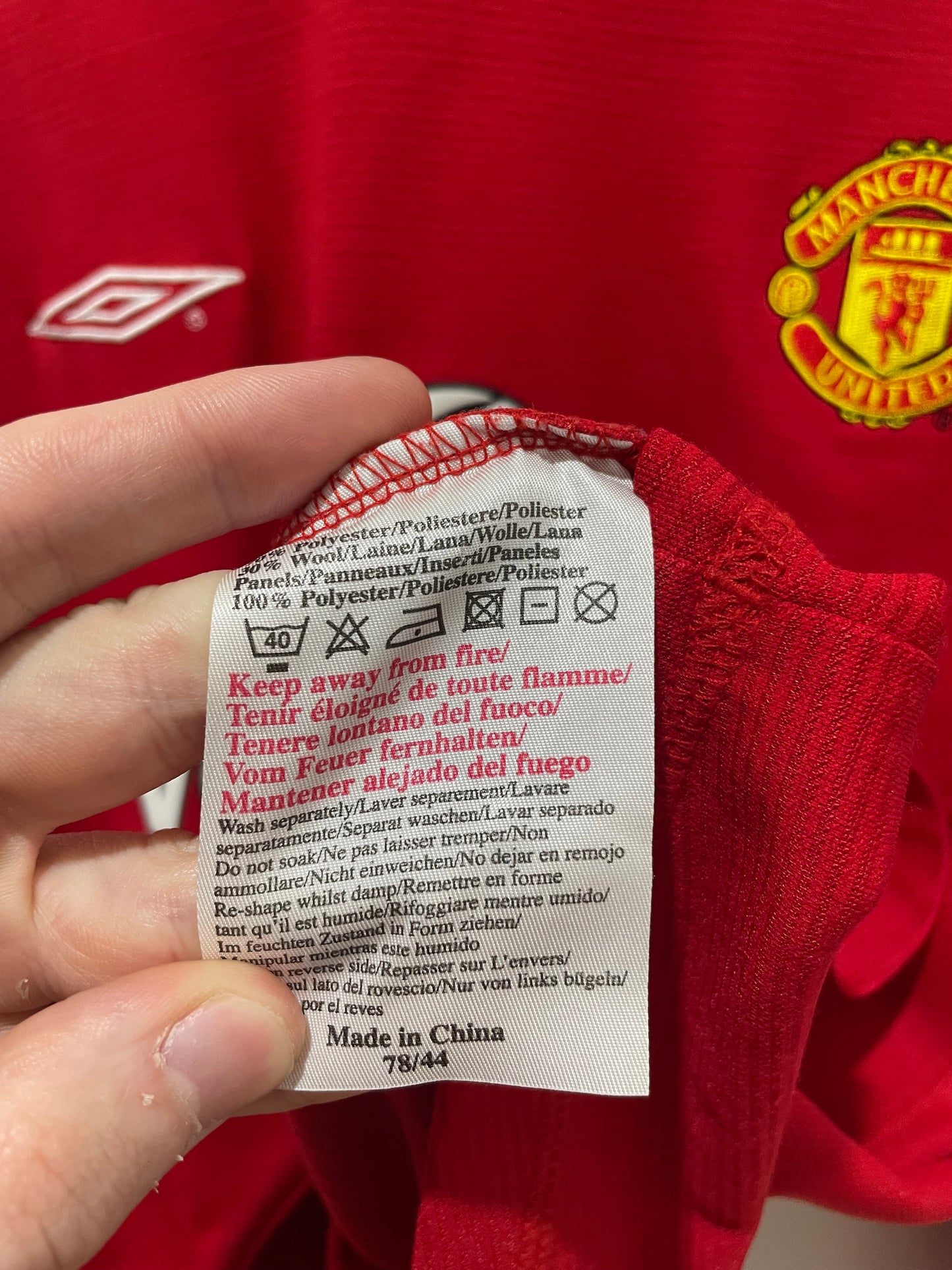 MANCHESTER UNITED 2000 HOME LS BECKHAM L