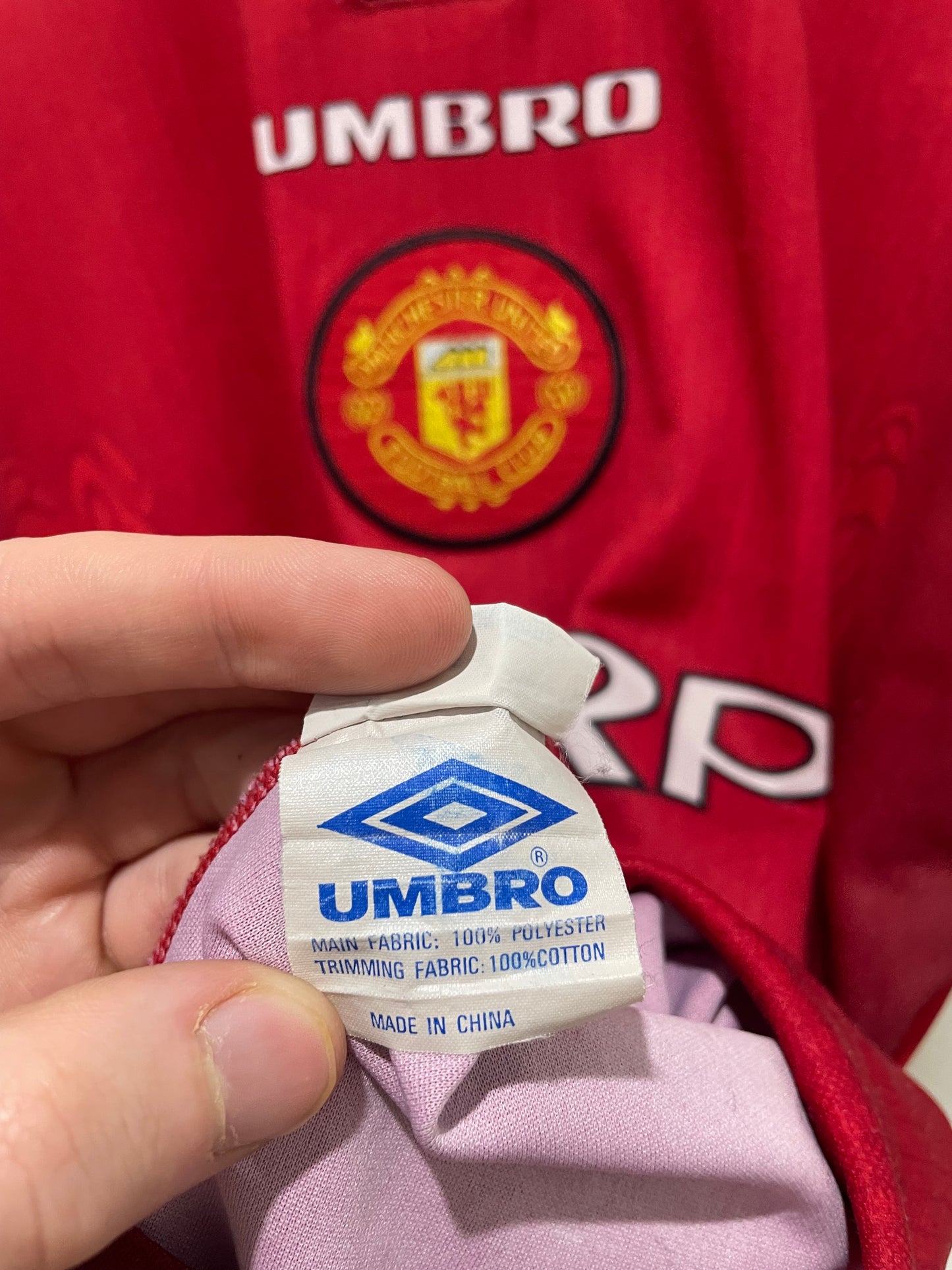 MANCHESTER UNITED 1996 HOME COLE XL