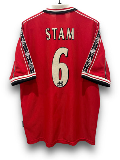 MANCHESTER UNITED 1998 HOME STAM L