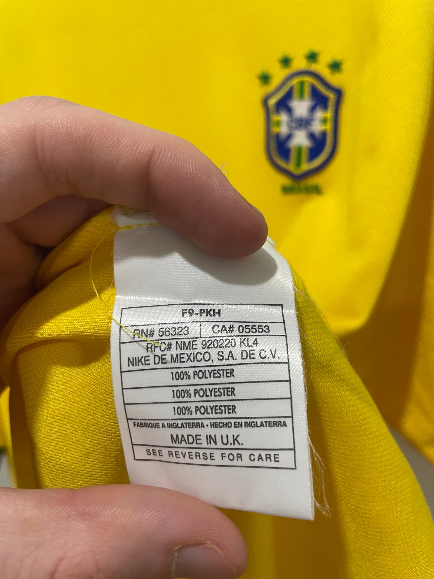 BRAZIL 1998 HOME RONALDO XXL