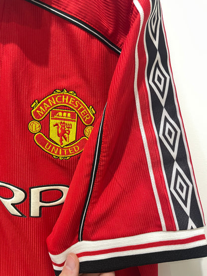 MANCHESTER UNITED 1998 HOME STAM L